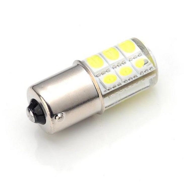 LED 1156 스타일 자동차 라이트 실리카 젤 바이크 오토바이 브레이크 테일 파크 램프 12SMD P21w Ba15s 1개 4 개