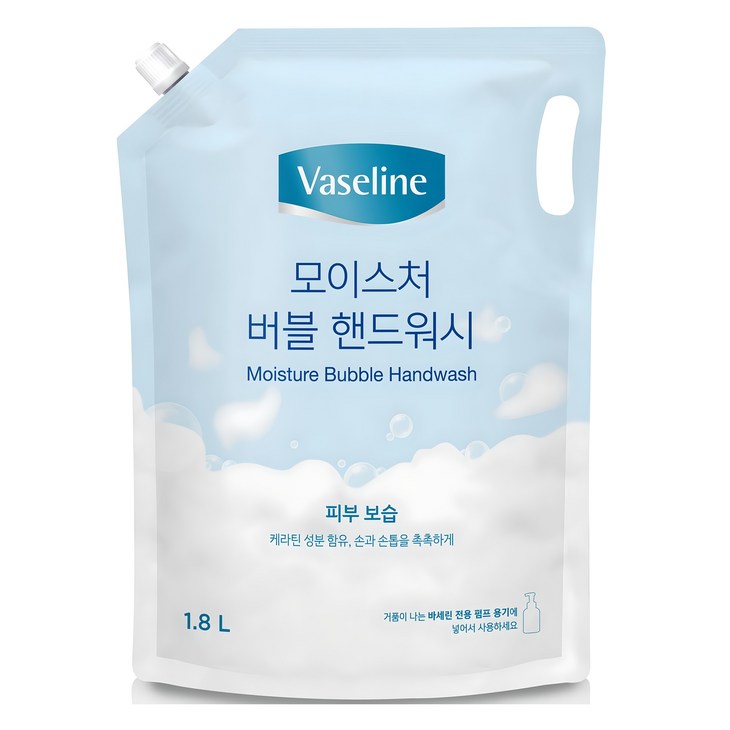 애경바세린 모이스처 버블 핸드워시 리필