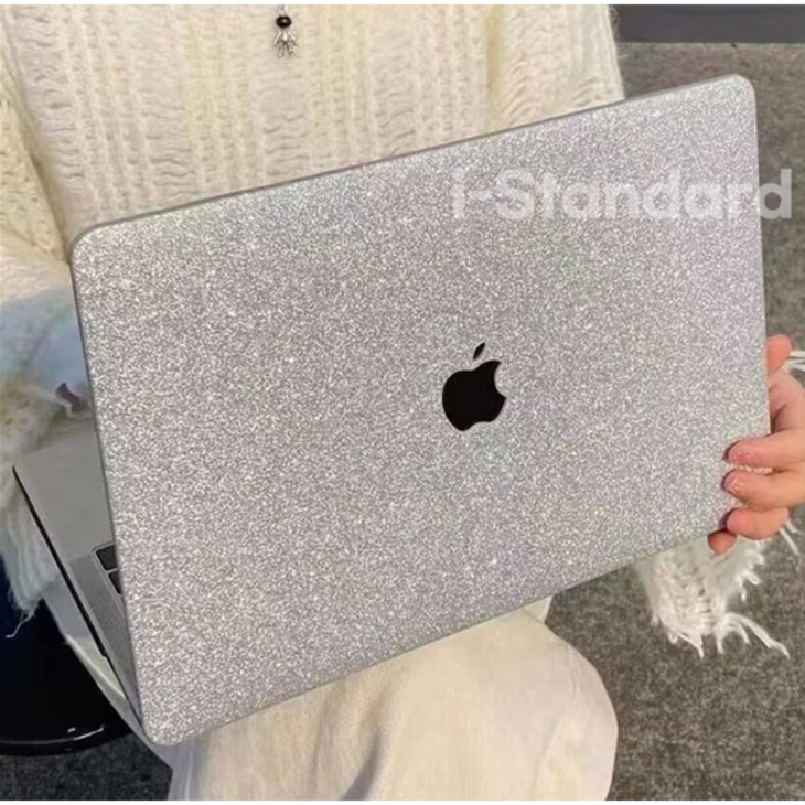 iStandard 글리터 실버 맥북 프로 에어 케이스  키보드 스킨, 1개