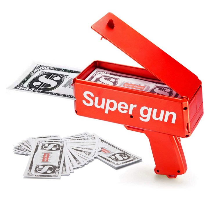 슈퍼 머니건 돈총 용돈 부모님 선물 환갑 이벤트 쏘는 나오는 현금 남편 용돈이벤트