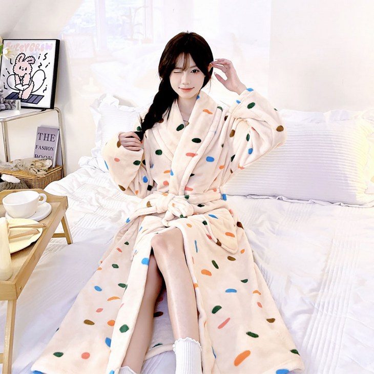 20종 여성 샤워가운 골프 호텔 로브 극세사 목욕 가운 남자 여자 커플