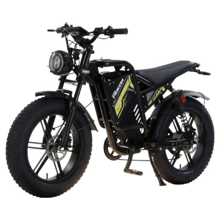 에코트리브 고출력 전기 자전거 7단변속 자토바이 전동 스쿠터 팻바이크 7501000W, 1000W 그린블랙