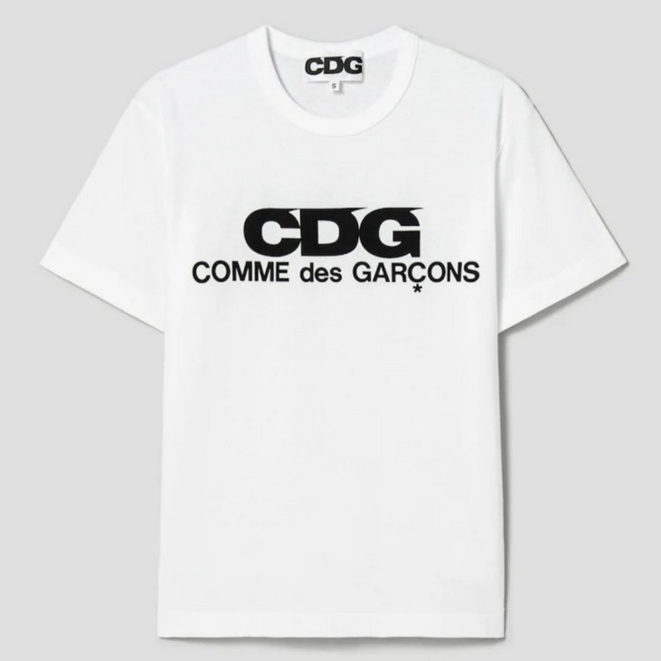 꼼데가르송 CDG 에어플레인 로고 화이트 반팔티셔츠 XXL  남녀공용 SZT0050512
