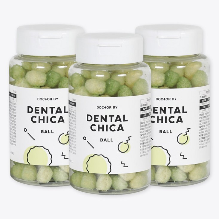 닥터바이 덴탈치카볼 강아지 간식 치태 입냄새 완화