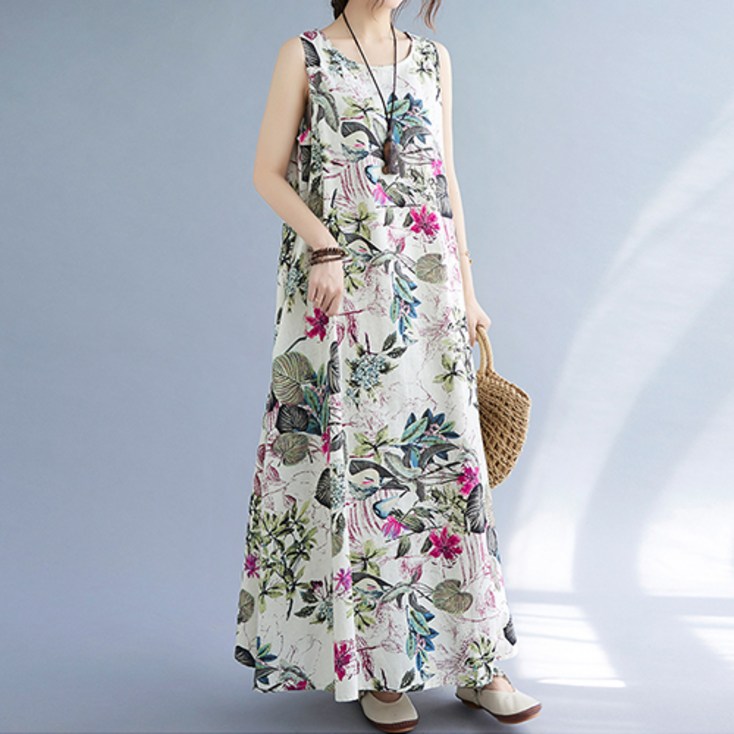 레몬소울 카니 플라워 맥시 원피스 빅사이즈 포함