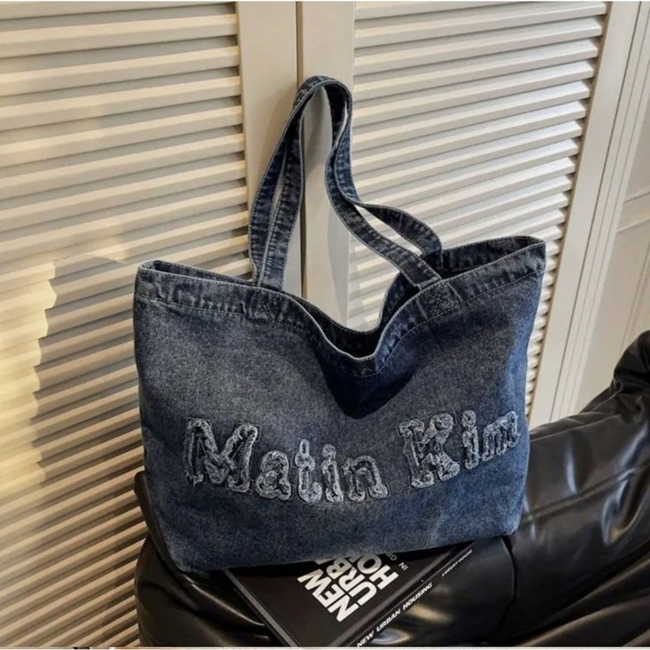 마뗑 연청가방 봄 에코백 청가방 데님숄더백 봄맞이가방