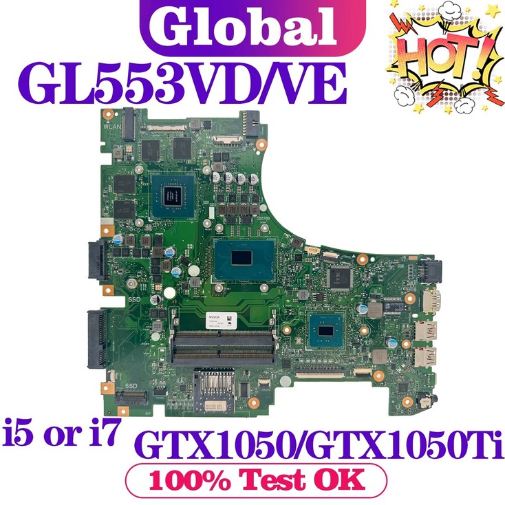 컴퓨터부품호환조립 KEFU 노트북 마더보드 GL553V ZX53V GL553VD GL553