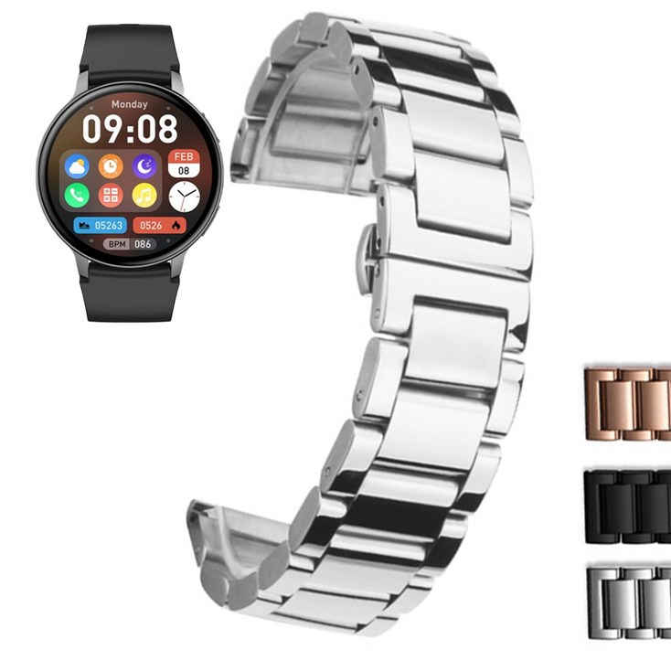 젤센에어엑스워치6 메탈스트랩 폴딩버클밴드 호환