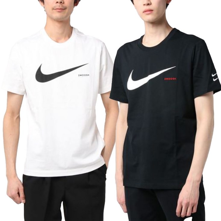 나이키 더블 스우시 숏슬리브 남녀 공용 반팔티셔츠 NSW 크루 클럽 스탠다드 CK2253