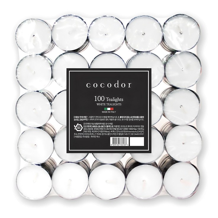 코코도르 티라이트, 화이트, 10g, 100개 코코도르 티라이트, 화이트, 10g, 100개