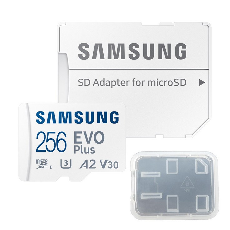 공식인증 정품 삼성전자 마이크로SD카드 EVO PLUS 256GB MBMC256SAKR 보관케이스