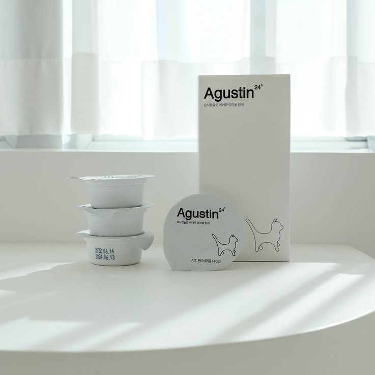 어거스틴24r 고양이용 습식영양캡슐 D/C 눈&피부&비만 케어