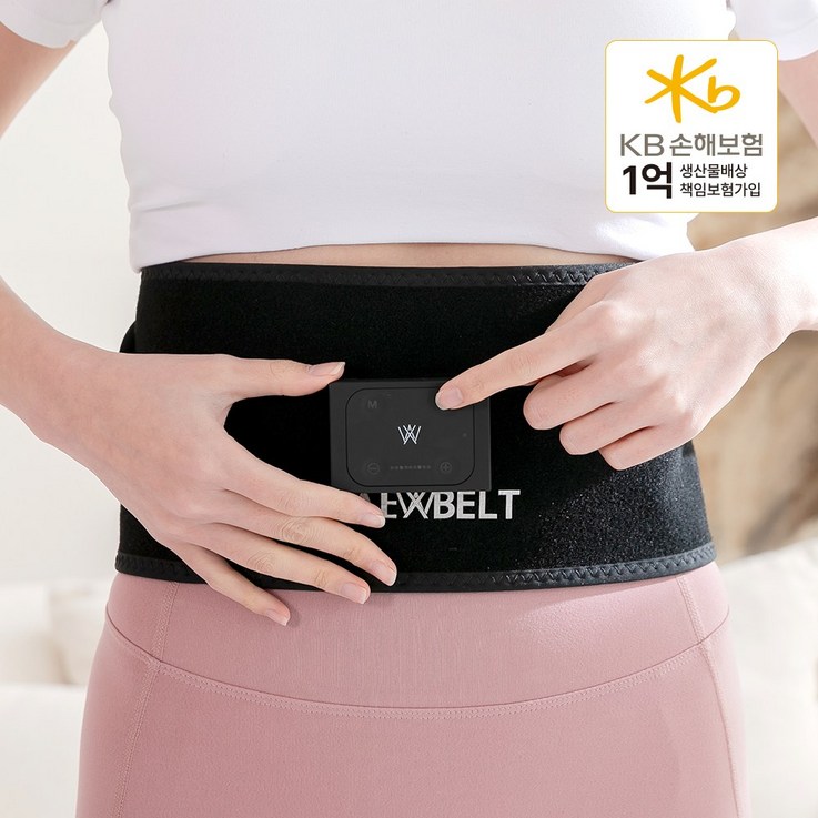 빼벨트 EMS 벨트 임상시험완료 저주파 복근운동 체지방 셀룰라이트 단기간 뱃살 다이어트 마사지기 운동기구 안마기, WIXIA320, 블랙