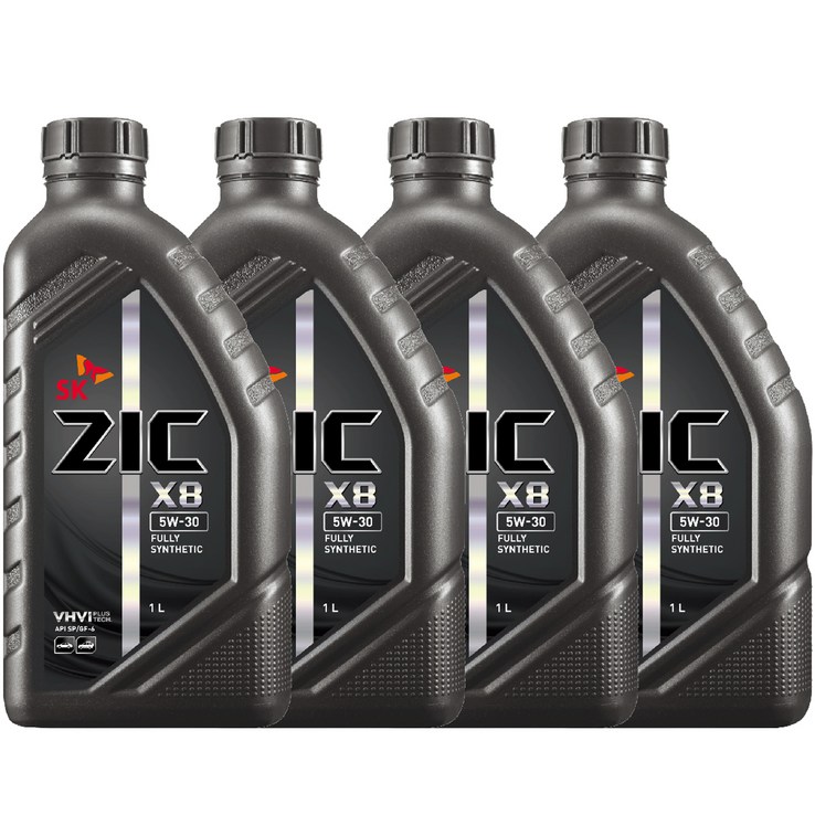 지크 SK엔무브 X8 엔진오일, 4개, 5w30, 1L 지크 SK엔무브 X8 엔진오일, 4개, 5w30, 1L