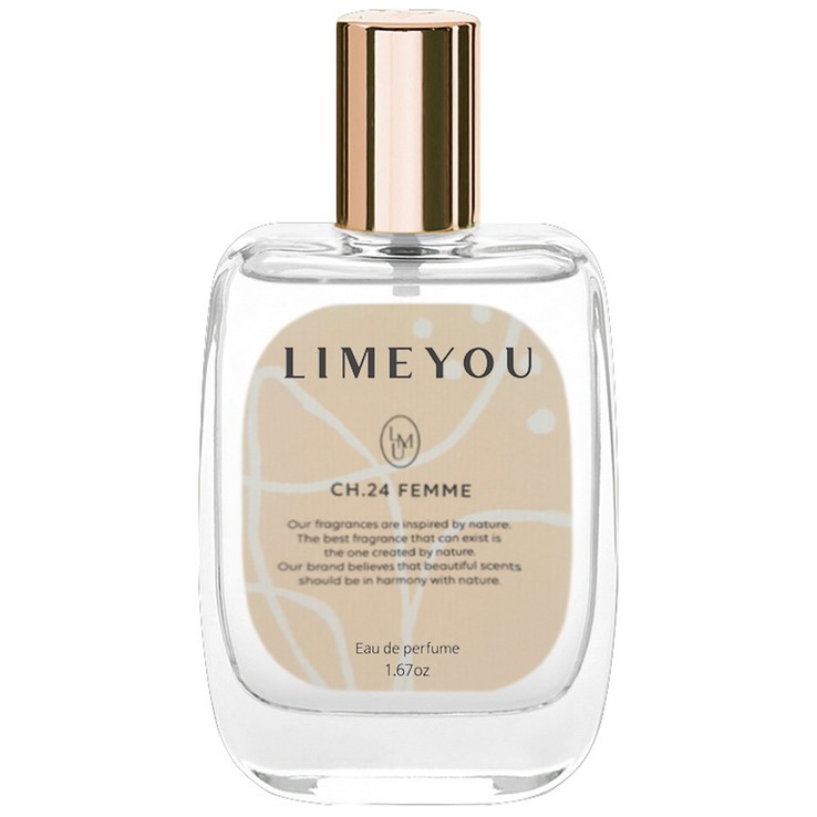 라임유 CH24 플로럴 오 드 퍼퓸 50ml 니치 향수, 50ml, 1개 라임유 CH24 플로럴 오 드 퍼퓸 50ml 니치 향수, 50ml, 1개