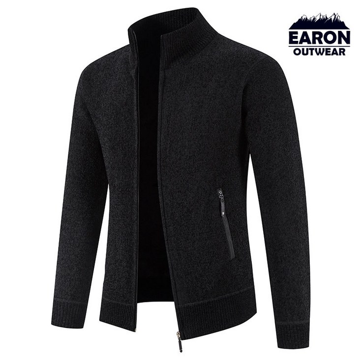 EARON 소프트 기모 집업 가디건