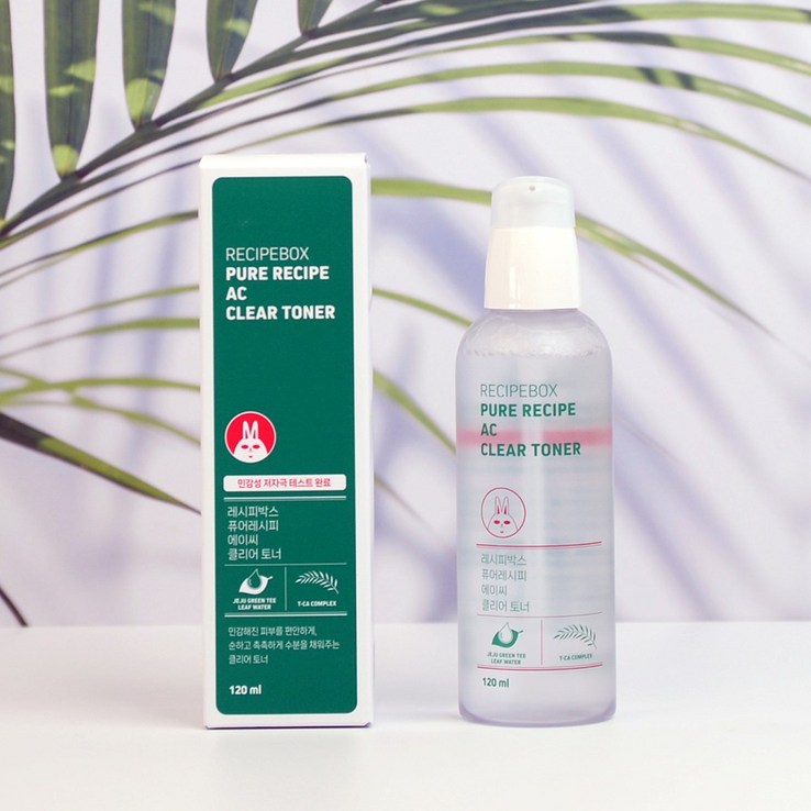 레시피박스 어린이 청소년 스킨 퓨어레시피 AC 토너 플루이드, 1개, 120ml