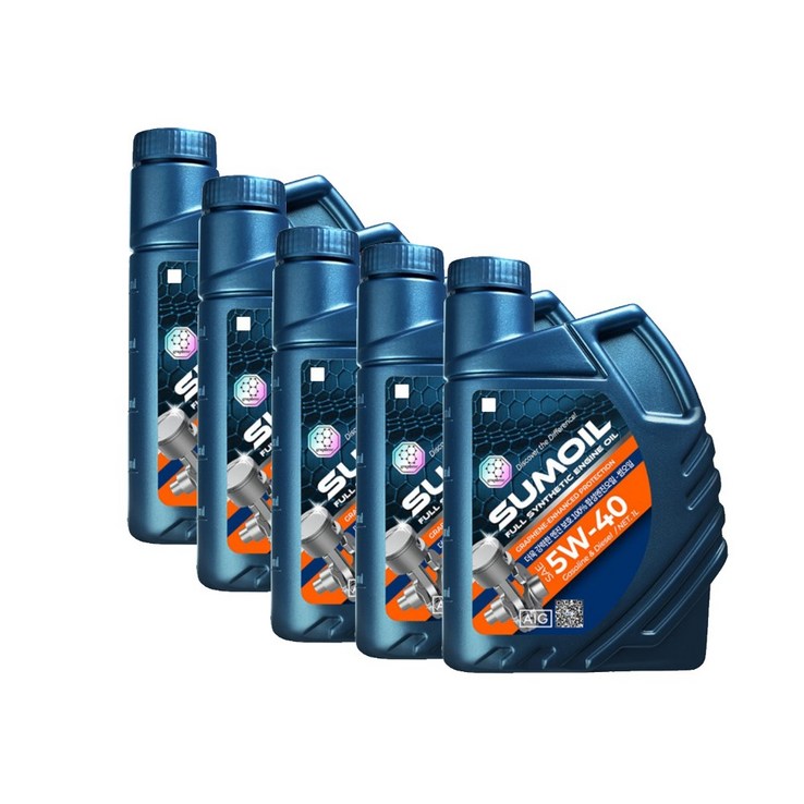 미라텍 신제품 썸오일 합성엔진오일 5W30 5W40 5L set