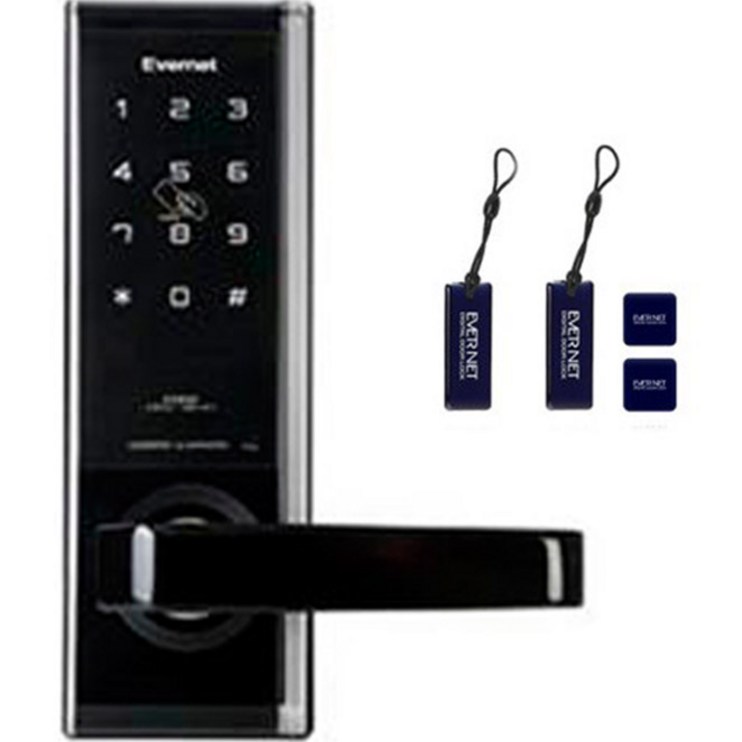 에버넷 디지털 도어락  카드키 4p EN950