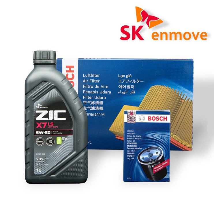 더뉴 레이18년까지 가솔린 엔진오일 세트 지크 X7 LS 5W30 3L 보쉬 필터 A 2441 O 1189, 3L, 1개 더뉴 레이18년까지 가솔린 엔진오일 세트 지크 X7 LS 5W30 3L 보쉬 필터 A 2441 O 1189, 3L, 1개