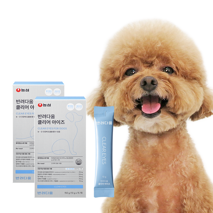 농심 반려다움 강아지 눈 영양제 눈물 클리어 아이즈 루테인 150g, 2개, 고구마, 눈물 개선눈건강