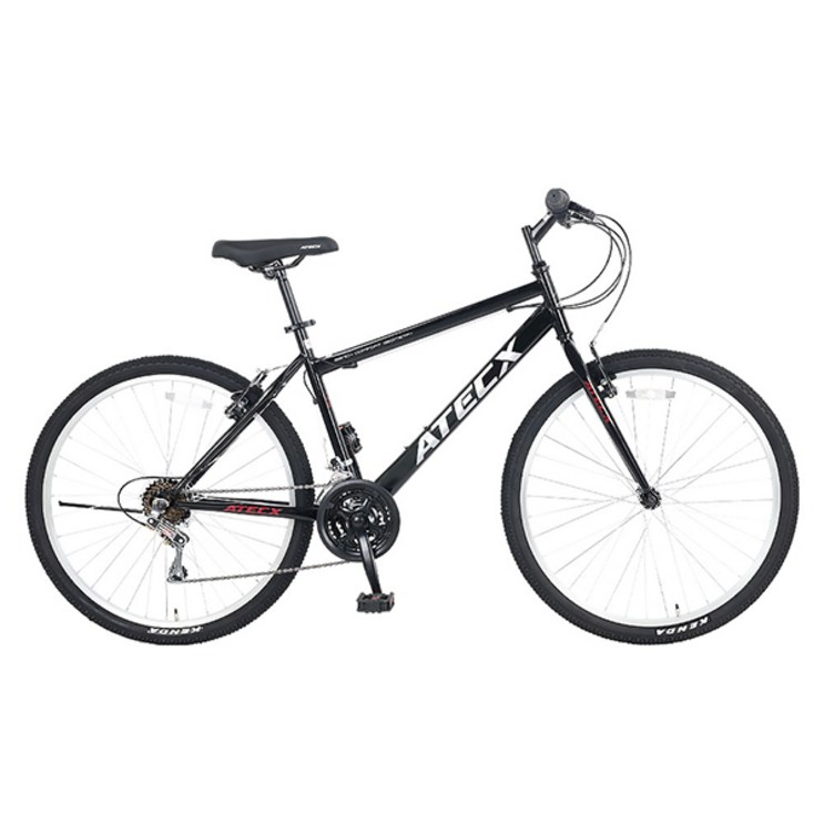클릭 보스톤26 26인치 21단기어 MTB 자전거, 블랙 완조립, 1개 클릭 보스톤26 26인치 21단기어 MTB 자전거, 블랙 완조립, 1개