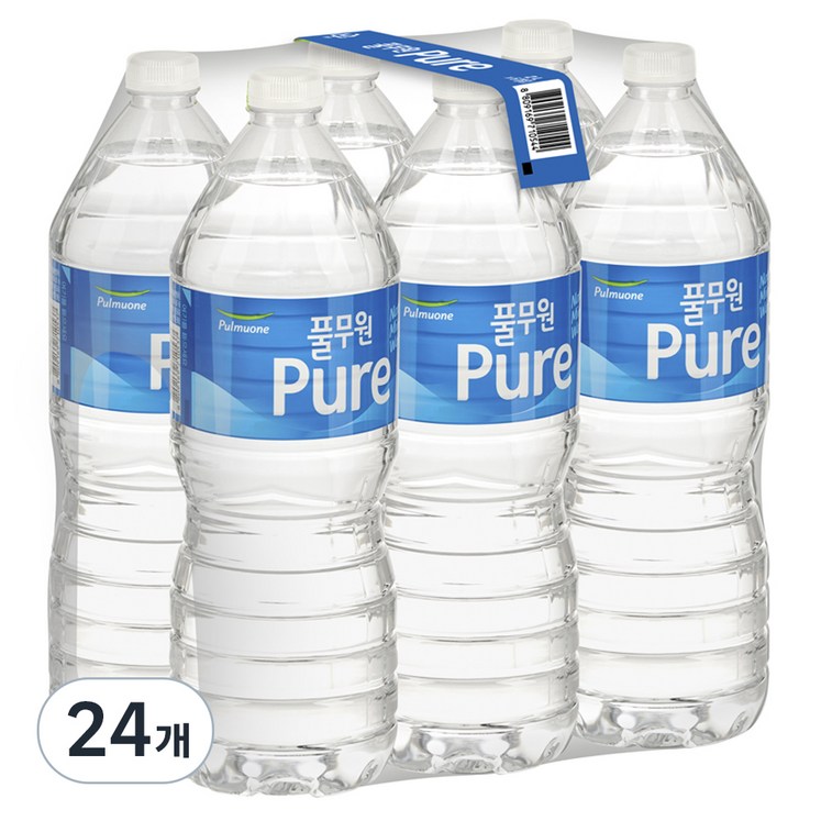 풀무원샘물 퓨어 생수, 2L, 24개 풀무원샘물 퓨어 생수, 2L, 24개