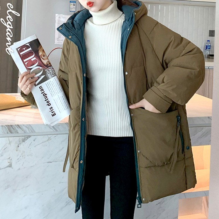 오늘발송 스타일아유 후드 레글런 패딩 웰론 여성용 겨울 아우터 AYB0DW0029
