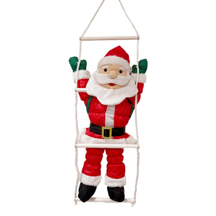 Modlauna 산타 인형 장식 크리스마트 트리 장식 인형 인테리어 소품, 1개