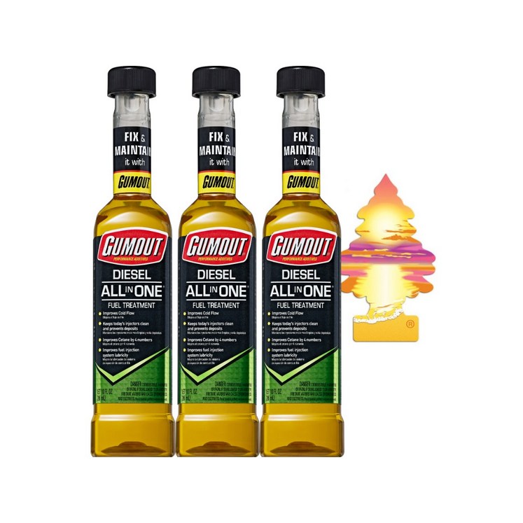 공식 피카몰 정품검아웃 올인원 연료첨가제 296ml 3개  리틀트리 방향제 사은품 1개, 디젤경유, 3개