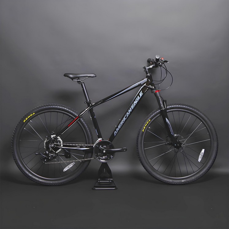 시마노24단 유압식 입문용 27.5인치 산악인증 MTB 자전거, 블랙그레이