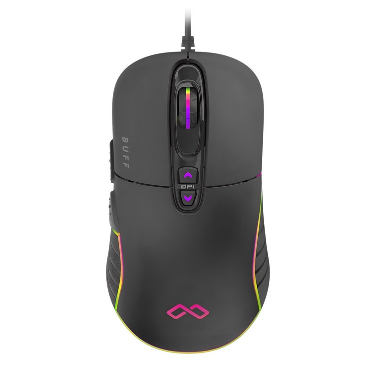 맥스틸 저소음 게이밍 유선 마우스 GMBUFF G10 PRO, GMBUFF G10 PRO, 블랙