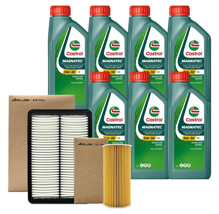 캐스트롤 마그네틱 엔진오일 필터세트 방문설치