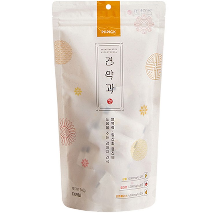 피피픽 견약과 면역력 노견 영양 간식 240g, 강황, 1개 피피픽 견약과 면역력 노견 영양 간식 240g, 강황, 1개