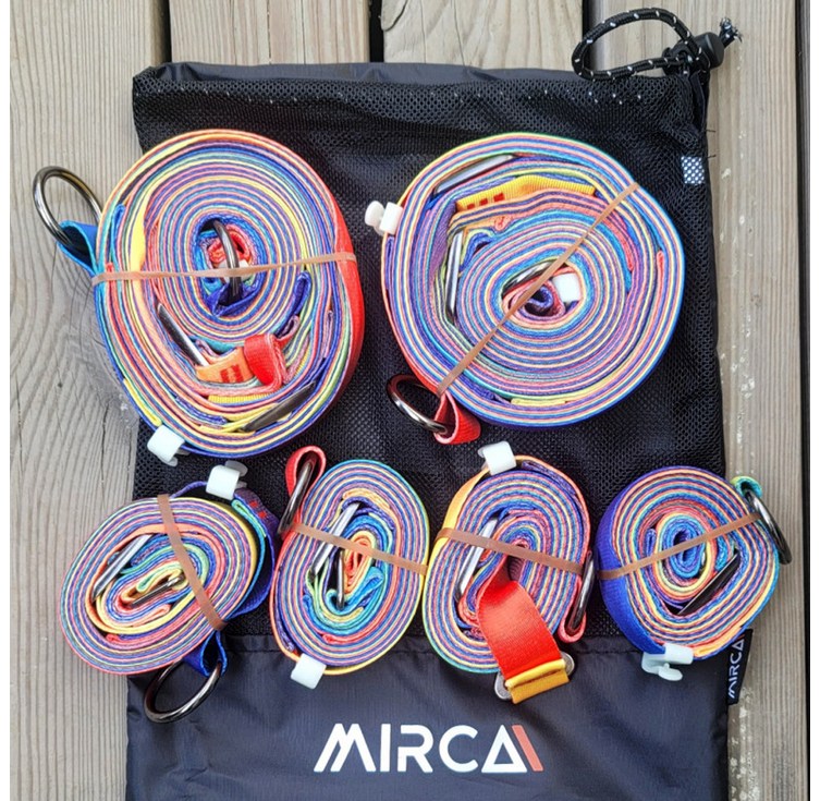 미르카 타프 웨빙 스트랩 3.0 메인 2p  사이드 4p 타프설치 풀세트