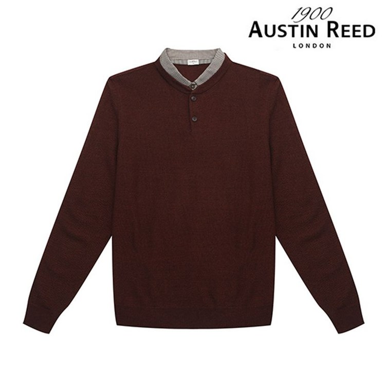 BY파크랜드 브릭 라운드넥 레이어드 니트AA2WT304