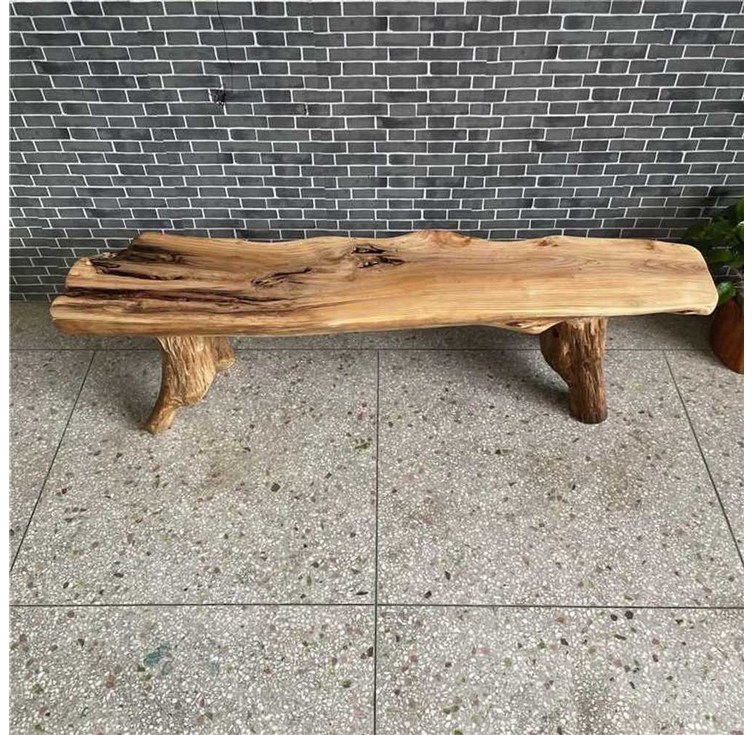통나무 원목 벤치 의자 스툴 휴식 정원 고재 나이테 엔틱