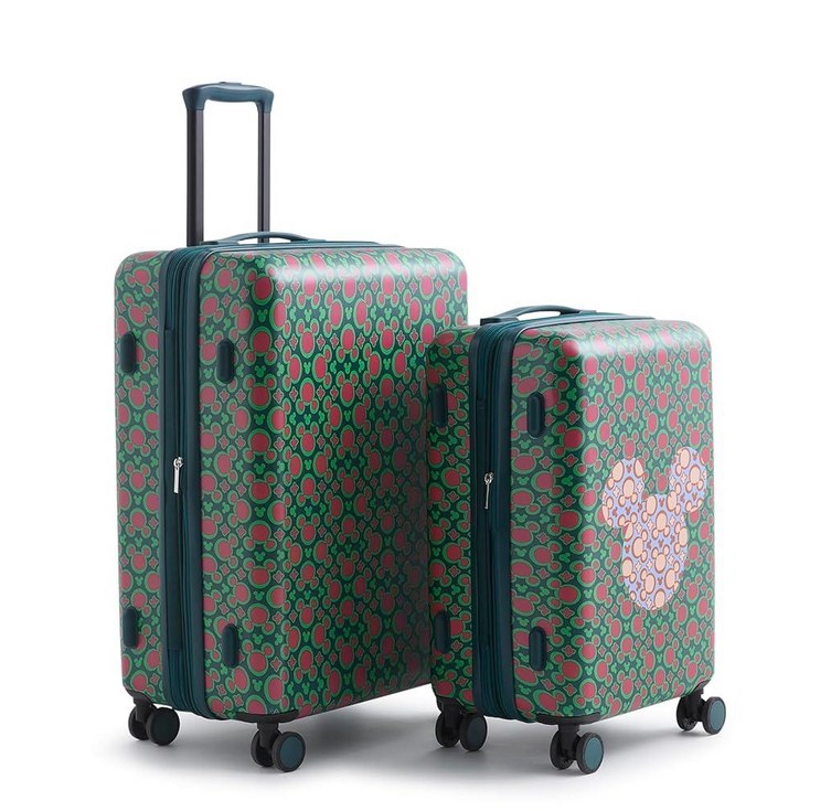 Vera Bradley 디즈니 하드사이드 2피스 수하물 세트 미키 마우스 만화경 멀티