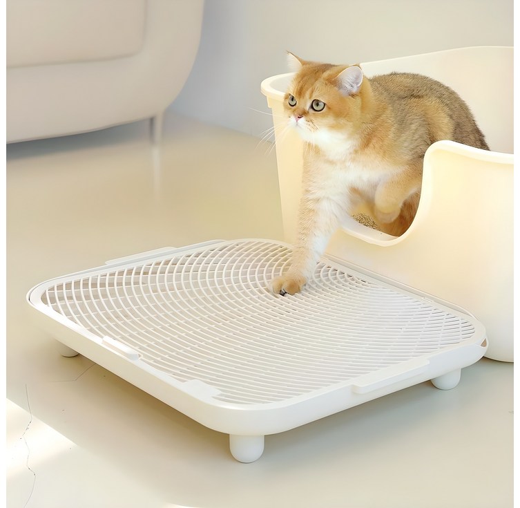 소심한호랑이 고양이 심쿵발판, 아이보리, 1개
