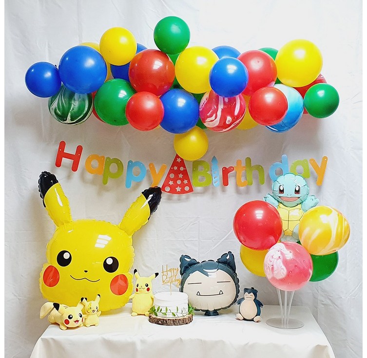 포켓몬 피카츄 생일풍선 파티용품 세트 포켓몬 피카츄 생일풍선 파티용품 세트