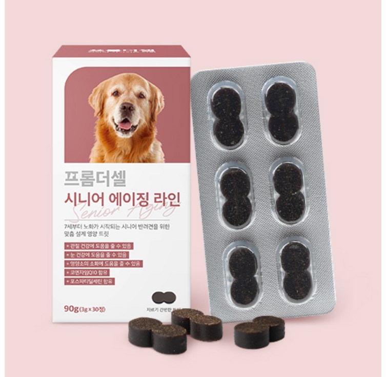 프롬더셀 강아지 노견 영양제 관절 피부 피모 눈건강 백내장 치매 항산화제 30정 프롬더셀 강아지 노견 영양제 관절 피부 피모 눈건강 백내장 치매 항산화제 30정