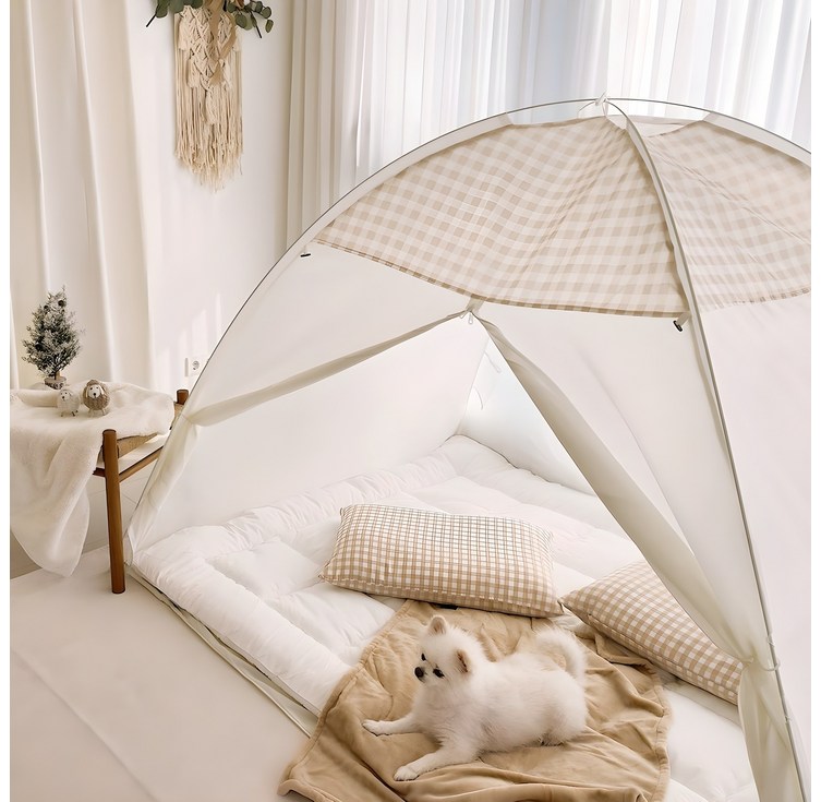 핫방 프리미엄 원터치 모던 난방텐트 2인용  보관가방