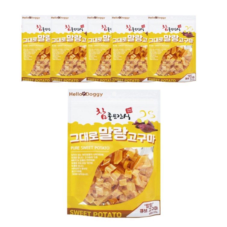 참좋은간식 그대로 말랑 큐브타입 강아지 간식 250g