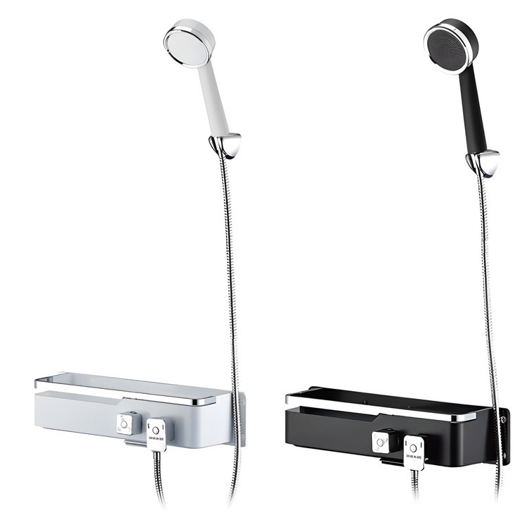 바스럽 국산 무타공 선반형 샤워기 수전 설치 영상 포함